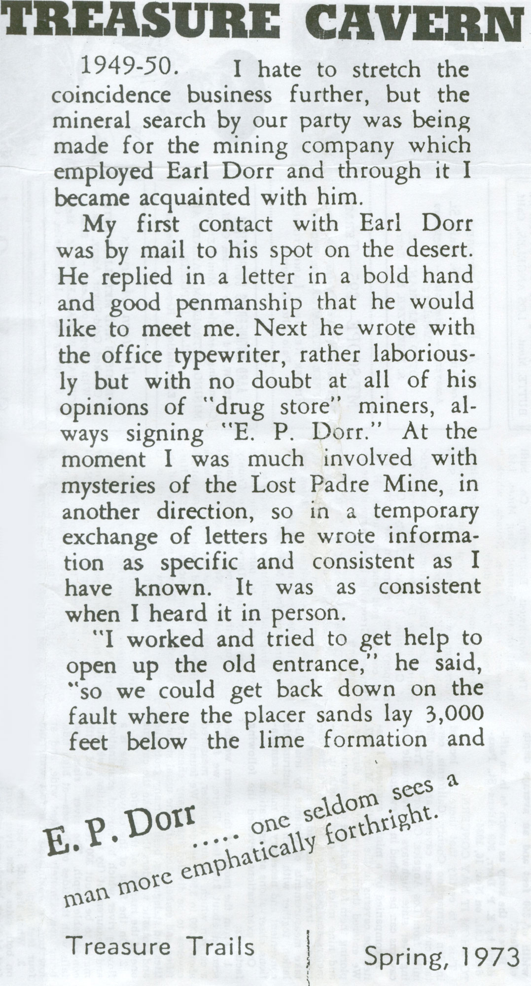 Treasure Cavern Page 2 of 3