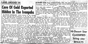 Cave of Gold Hidden in the Ivanpahs