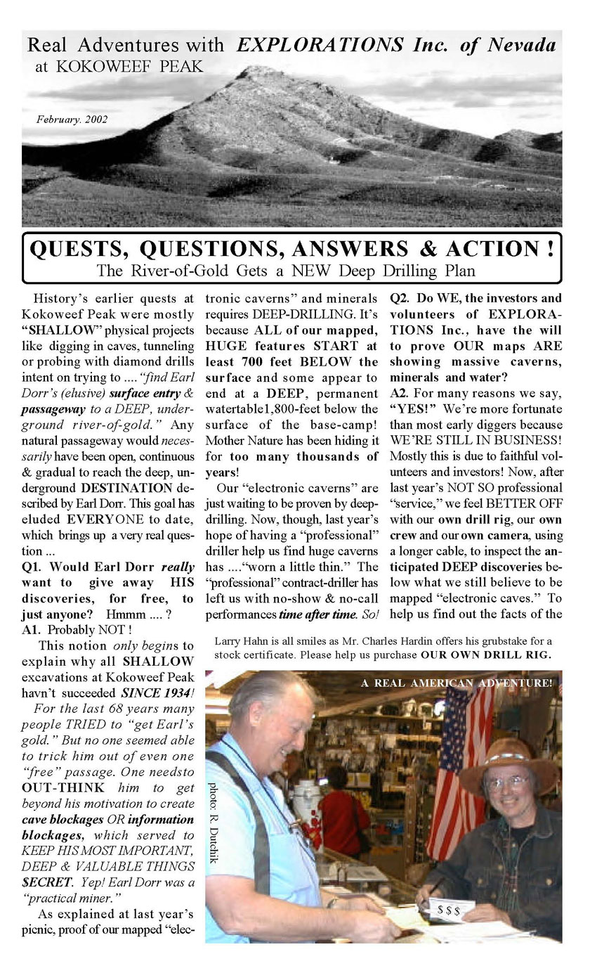 EIN Newsletter, February, 2002, Page 1 of 2